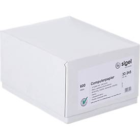 sigel® EDV Computerpapier, DIN A4, 3fach SD, blanko, 60/53/57 g/m²
