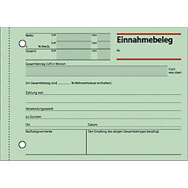 sigel® Einnahmebeleg EB615, DIN A 6 quer, 50 Blatt, grün