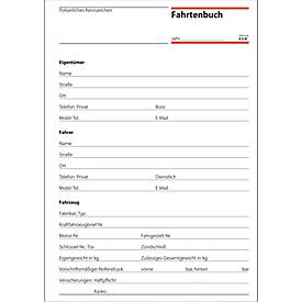 sigel® Fahrtenbuch für PKW und LKW FA514, DIN A5 hoch, 32 Blatt