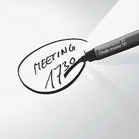 SIGEL Glas-Magnettafel Artverum, rahmenlos, freischwebend, inkl. 3 x Neodym-Magnete, B 480 x T 15 x H 480 mm, ESG, weiß