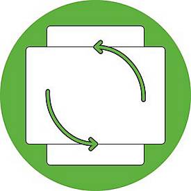 SIGEL Glas-Whiteboard Artverum, Ecken rund, magnetisch, inkl. 1 x Boardmarker schwarz, B 1000 x T 10 x H 650 mm, ESG, weiß