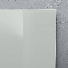 Sigel Glas-Whiteboard Artverum, glänzend, grau, magnethaftend, 1800 x 1200 mm + 2 SuperDym-Magnete