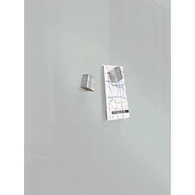 Sigel Glas-Whiteboard Artverum, glänzend, grau, magnethaftend, 1800 x 1200 mm + 2 SuperDym-Magnete