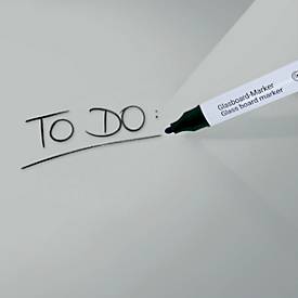 Sigel Glas-Whiteboard Artverum, glänzend, grau, magnethaftend, 1800 x 1200 mm + 2 SuperDym-Magnete