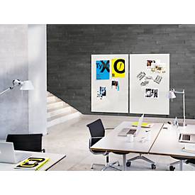 Sigel Glas-Whiteboard Artverum, glänzend, super-weiß, magnethaftend, 1800 x 1200 mm + 2 SuperDym-Magnete