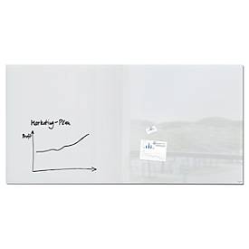 Sigel Glas-Whiteboard Artverum, glänzend, super-weiß, magnethaftend, 2000 x 1000 mm + 2 SuperDym-Magnete