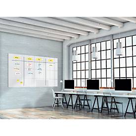 Sigel Glas-Whiteboard Artverum, glänzend, super-weiß, magnethaftend, 2400 x 1200 mm + 2 SuperDym-Magnete