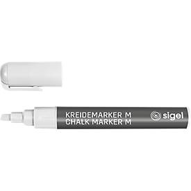 sigel Hochwertige Kreidemarker, 1 - 5 mm, GL-181, weiss