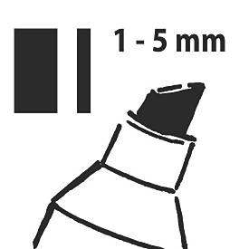 sigel Hochwertige Kreidemarker, 1 - 5 mm, GL-181, weiss
