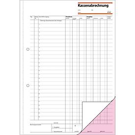 sigel® Kassenabrechnung KG425, DIN A4 hoch, 2 x 50 Blatt