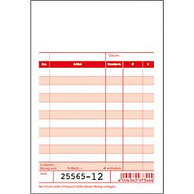 sigel® Kassenblock KC620 100 x 165 mm, 2 x 50 Blatt