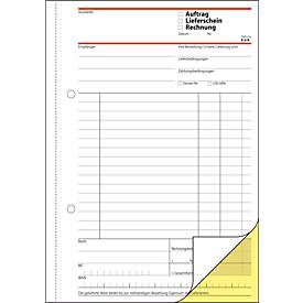 sigel® Kombinationsbuch (Auftrag/Lieferschein/Rechnung) SD017, DIN A5 hoch, 2 x 4 Blatt