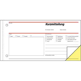 sigel® Kurzmitteilung SD008, 1/3 DIN A3 quer, 2 x 40 Blatt