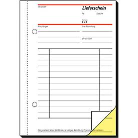 sigel® Lieferschein mit Empfangsschein SD 013, DIN A6 hoch, 2 x 40 Blatt, selbstdurchschreibend