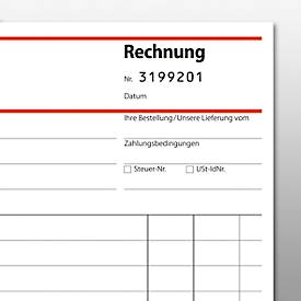 sigel® Rechnungsbuch mit fortlaufender Nummerierung SD131, DIN A5 hoch, 2 x 50 Blatt,