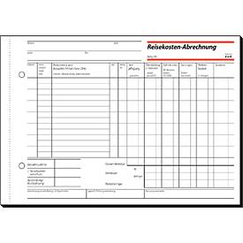 sigel® Reisekostenabrechnung RA517, DIN A5 hoch, 50 Blatt, wöchentlich, mit Blaupapier