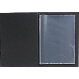 Sigel Sparset, 5 Speisekartenmappen mit 10 Transparenthüllen, 100 Motivpapieren 'Grauer Marmor', anthrazit