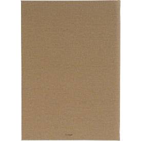 Sigel Speisekarten-Mappe ,DIN A5, Gummibindung, geprägt, beige, 5 Stück + 2 Doppel-Transparenthüllen