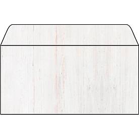Struktur-Umschläge Holz, passend zu Strukturpapieren, DIN lang, 50 Stück