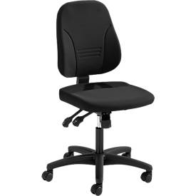 Silla de oficina Prosedia YOUNICO PLUS 8, mecanismo sincronizado, sin reposabrazos, respaldo bajo 3D, negro