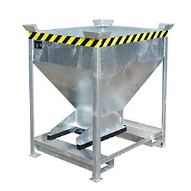 Silobehälter Typ SG-D 375, mit Einfahrtaschen, verzinkt