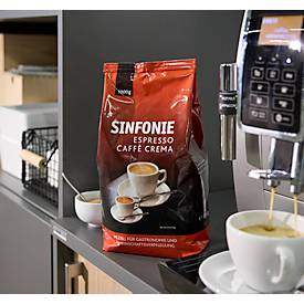 Sinfonie Espresso Caffe Crema Röstkaffee, ganze Bohnen, Intensität 6/10, 1 kg