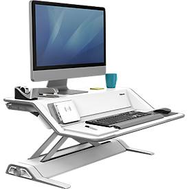 Sitz-Steh Workstation Lotus™ Stahl mit Microban-Beschichtung in Schwarz oder Weiß