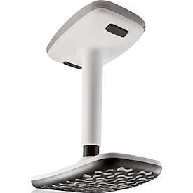 Sitz-/Stehhhocker Dauphin, H 500-750 mm, Fußkreuz mit Kippfunktion, weiß