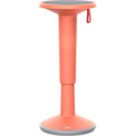 Sitz-/Stehhilfe interstuhl StandUP, inkl. Tragerinne, höhenverstellbar, B 330 x H 620-880 mm, Kunststoff, lachsorange