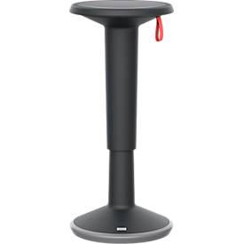 Sitz-/Stehhilfe interstuhl StandUP, inkl. Tragerinne, höhenverstellbar, B 330 x H 620-880 mm, Kunststoff, schwarz