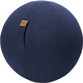 Sitzball FELT, Filzimitat 100% Polyester, waschbar, reißfest, Trageschlaufe, dunkelblau