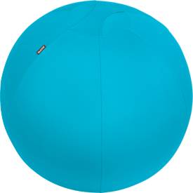 Sitzball Leitz Ergo Cosy, Stärkung der Rücken- und Rumpfmuskulatur, Stoffüberzug, ⌀ 650 mm, blau