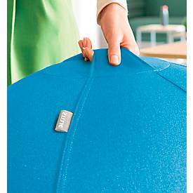 Sitzball Leitz Ergo Cosy, Stärkung der Rücken- und Rumpfmuskulatur, Stoffüberzug, ⌀ 650 mm, blau