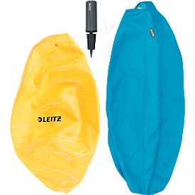 Sitzball Leitz Ergo Cosy, Stärkung der Rücken- und Rumpfmuskulatur, Stoffüberzug, ⌀ 650 mm, blau