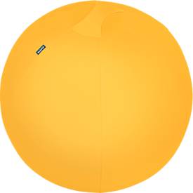 Sitzball Leitz Ergo Cosy, Stärkung der Rücken- und Rumpfmuskulatur, Stoffüberzug, ⌀ 650 mm, gelb