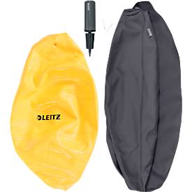Sitzball Leitz Ergo Cosy, Stärkung der Rücken- und Rumpfmuskulatur, Stoffüberzug, ⌀ 650 mm, grau