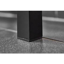 Sitzbank mit Schuhrost, 1000 mm breit