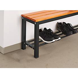 Sitzbank mit Schuhrost, 1000 mm breit