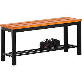 Sitzbank mit Schuhrost, 1000 mm breit