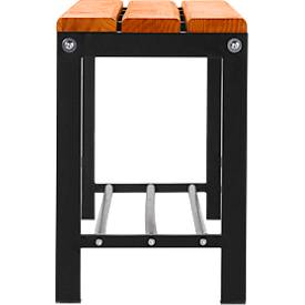 Sitzbank mit Schuhrost, 1000 mm breit