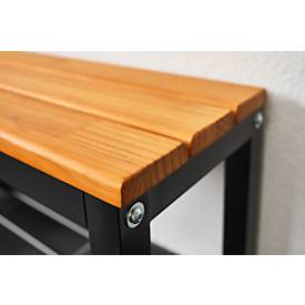 Sitzbank mit Schuhrost, 1500 mm breit