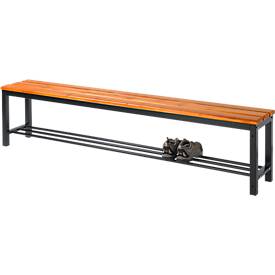 Sitzbank mit Schuhrost, 2000 mm breit