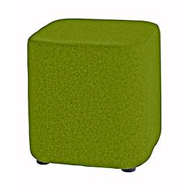 Sitzhocker TAPA Square O Type, Schurwolle, B 450 x T 450 x H 470 mm, grün