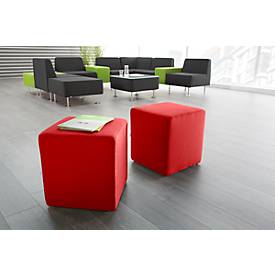 Sitzhocker Wall In, B 410 x T 410 mm, rot