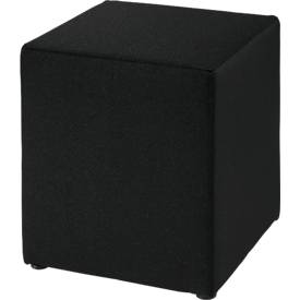 Sitzhocker Wall In, B 410 x T 410 mm, schwarz