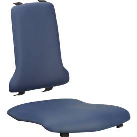 Image of Sitzpolster für Arbeitsstuhl bimos SINTEC/SINTEC 2, auswechselbar, Kunstleder, antibakteriell, blau