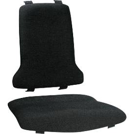 Sitzpolster für Arbeitsstuhl bimos SINTEC/SINTEC 2, auswechselbar, Textil, atmungsaktiv, schwarz