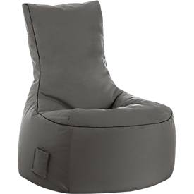 Sitzsack swing scuba®, 100% Polyester, abwaschbar, B 650 x T 900 x H 950 mm, anthrazit