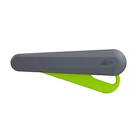SLICE Sicherheitsmesser, für Links-/Rechtshänder, Auto-Klingenrückzug, Kunststoff, anthrazit-grau