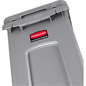 Slim Jim® Abfallbehälter, 87 Liter, grau